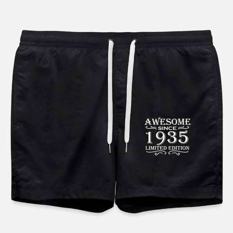 1935 - Né en 1935 - Short de bain - noir