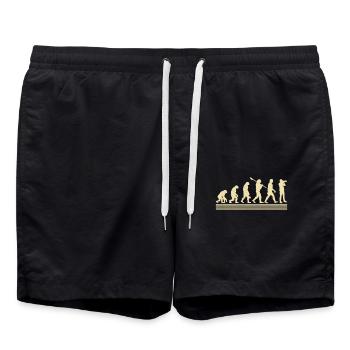 Photographer Evolution - Swim Trunks - black - Front - AI Model Male 185 light (185cm)