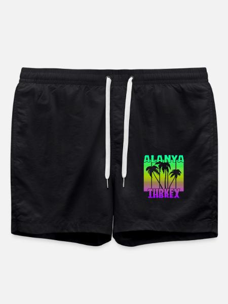 Alanya Turkey - Swim Trunks - black