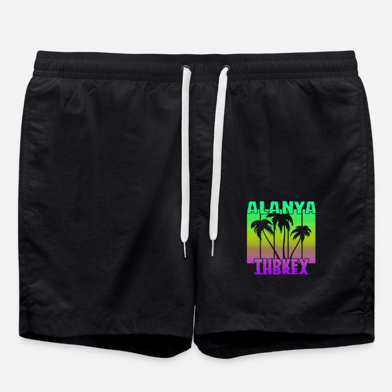 Alanya Turkey - Swim Trunks - black