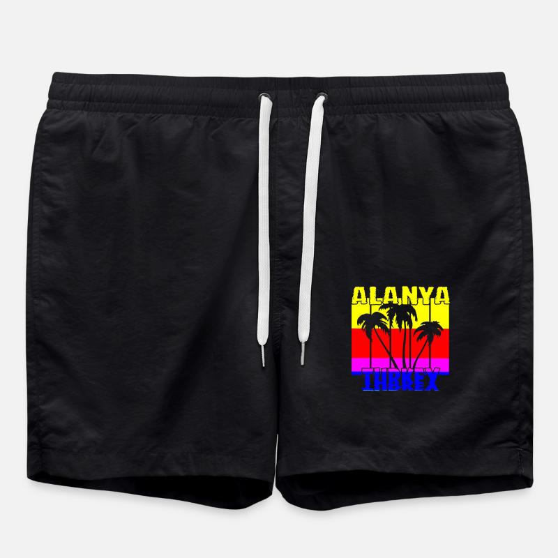 Alanya Turkey - Swim Trunks - black