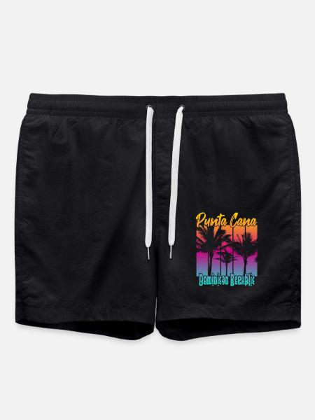 Punta Cana Dominican Republic - Swim Trunks - black