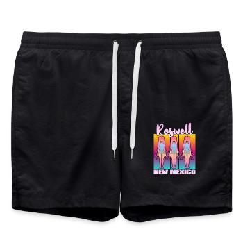 Roswell Nouveau-Mexique - Short de bain - noir - Devant - AI Model Male 185 light (185cm)