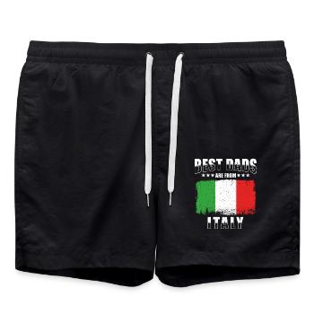 Italienischer Vater Beste Väter Italien - Badeshorts - Schwarz - Vorne - AI Model Male 185 light (185cm)