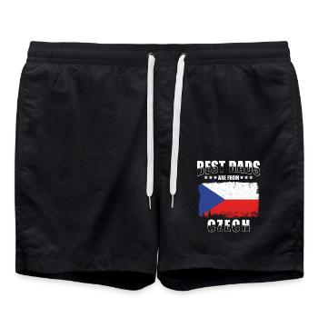 Tschechien Vater - Badeshorts - Schwarz - Vorne - AI Model Male 185 light (185cm)