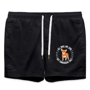 Chihuahua Dog Lover Dog Owner Gift - Swim Trunks - black - Front - AI Model Male 185 light (185cm)