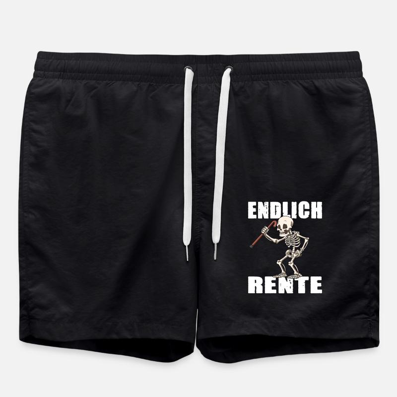 ENDLICH RENTE - Badeshorts - Schwarz