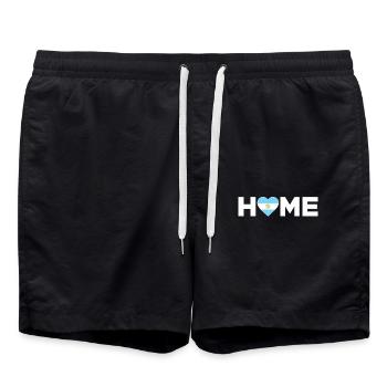 Argentina Home Argentina Flag Love - Swim Trunks - black - Front - AI Model Male 185 light (185cm)
