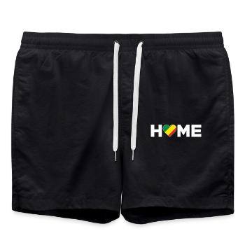 Congo Patrie Congo Drapeau Congo Amour - Short de bain - noir - Devant - AI Model Male 185 light (185cm)