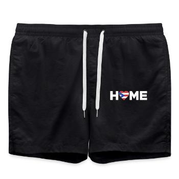 Porto Rico Accueil Porto Rico Drapeau Amour - Short de bain - noir - Devant - AI Model Male 185 light (185cm)