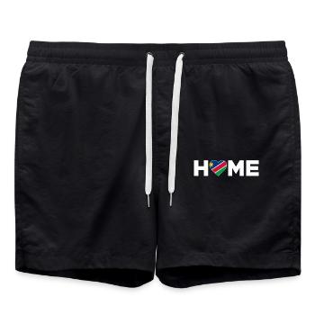 Namibie Accueil Namibie Drapeau Namibie Amour - Short de bain - noir - Devant - AI Model Male 185 light (185cm)