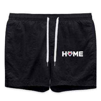Corée du Sud Accueil Drapeau de la Corée du Sud - Short de bain - noir - Devant - AI Model Male 185 light (185cm)