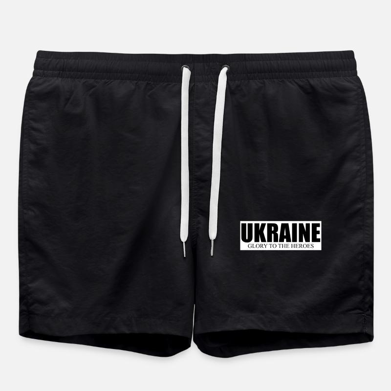 Ukraine Victory - Swim Trunks - black