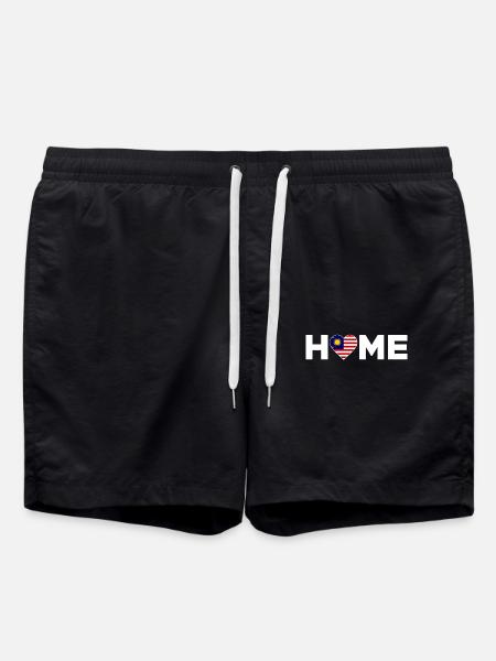 Malaysia Home Malaysia Flag - Swim Trunks - black