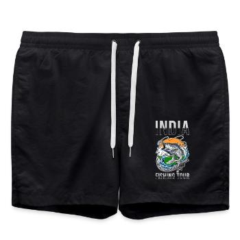 Angel Tour Indien - Badeshorts - Schwarz - Vorne - AI Model Male 185 light (185cm)
