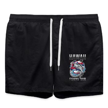 Angel Tour Hawaii - Badeshorts - Schwarz - Vorne - AI Model Male 185 light (185cm)