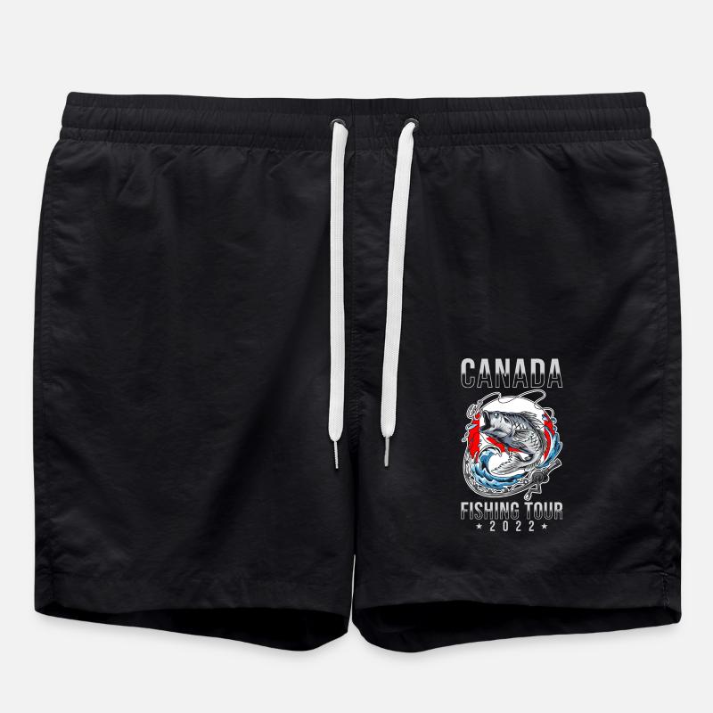 Fishing Tour Canada 2022 - Swim Trunks - black
