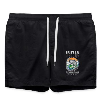 Excursion de pêche en Inde 2023 - Short de bain - noir - Devant - AI Model Male 185 light (185cm)