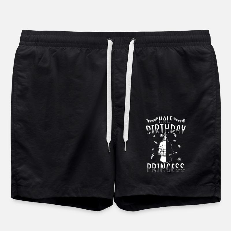 Demi-année 6 mois anniversaire princesse - Short de bain - noir