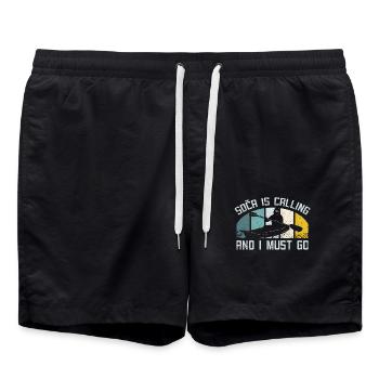 Kayak sur soca slovénie - Short de bain - noir - Devant - AI Model Male 185 light (185cm)