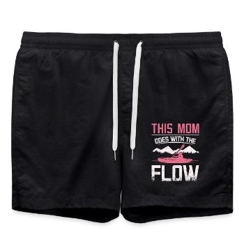 Cette maman maman va avec le courant Kayak - Short de bain - noir - Devant - AI Model Male 185 light (185cm)
