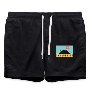 Conception de Skyrunning - Short de bain - noir - Devant - AI Model Male 185 light (185cm)