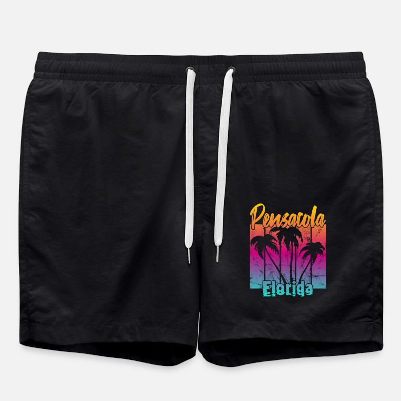 Pensacola Florida - Badeshorts - Schwarz