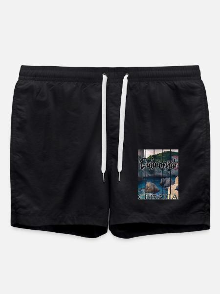 Dubrovnik Croatia - Swim Trunks - black