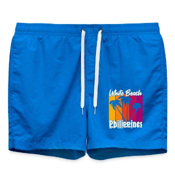 Vintage White Beach Philippines - Short de bain - cobalt blue - Devant