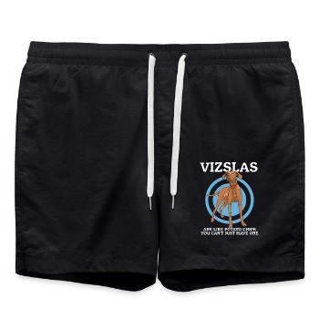 Magyar Vizsla Dog Owner Dog Gift - Swim Trunks - black - Front - AI Model Male 185 light (185cm)