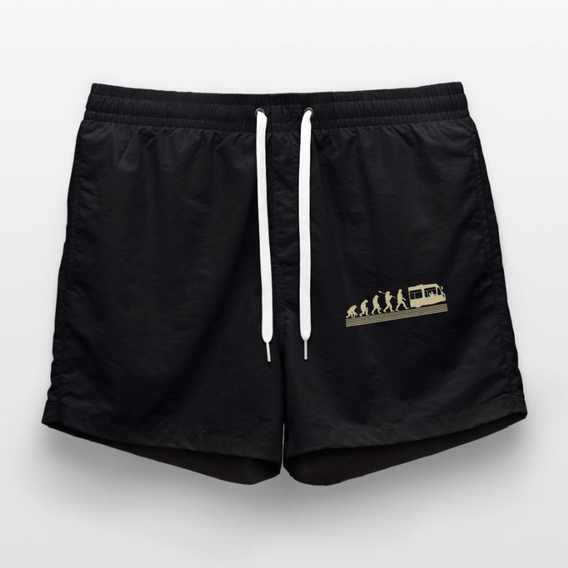 Bus driver evolution Swim Trunks