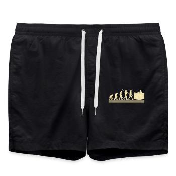 Evolution of Receptionists - Swim Trunks - black - Front - AI Model Male 185 light (185cm)