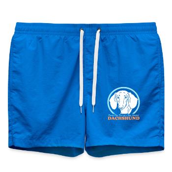 Teckel Papa Chiens teckels Chien Propriétaire Cadeau - Short de bain - cobalt blue - Devant