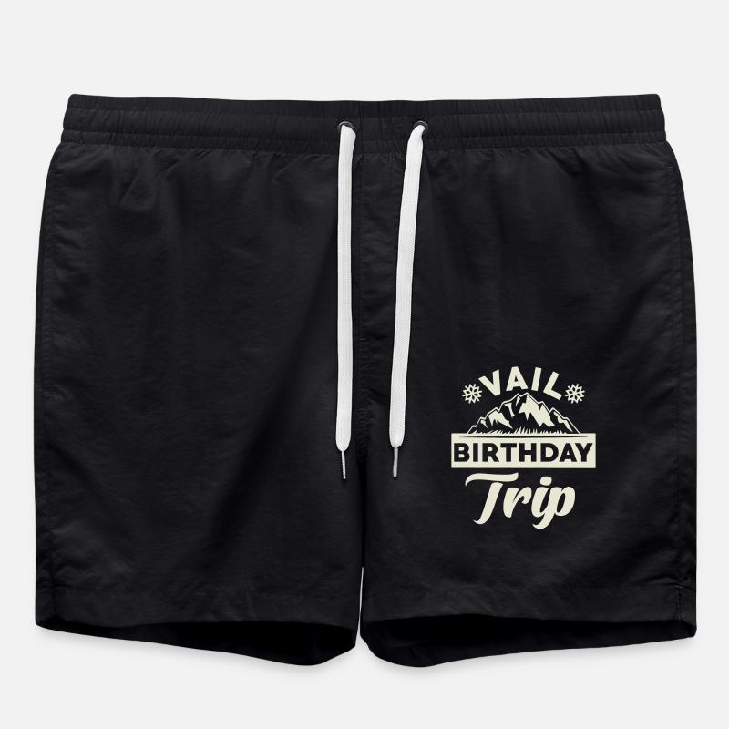 Vail Birthday Trip Vail - Swim Trunks - black