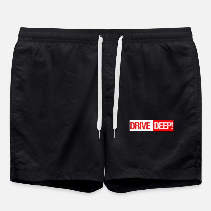 Lowered Tuning Car - Swim Trunks - black