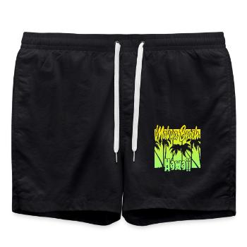 Makua Beach Hawaï - Short de bain - noir - Devant - AI Model Male 185 light (185cm)