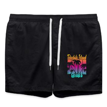 Île de Tokashiki Osaka - Short de bain - noir - Devant - AI Model Male 185 light (185cm)