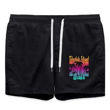 Île de Tokashiki Osaka - Short de bain - noir - Devant - AI Model Male 185 light (185cm)