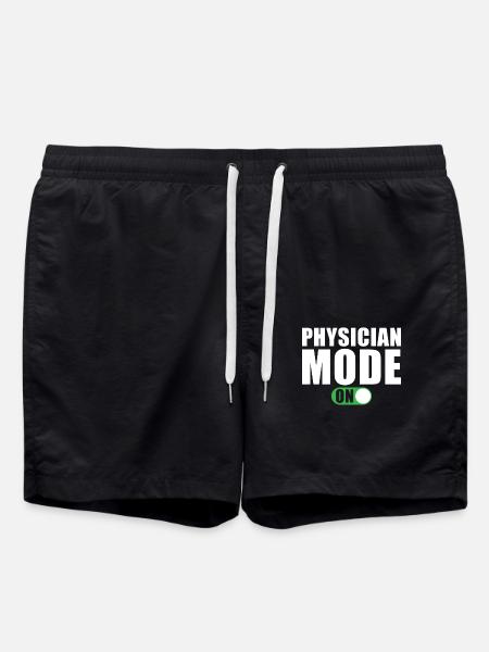 Doctor Mode On - Swim Trunks - black