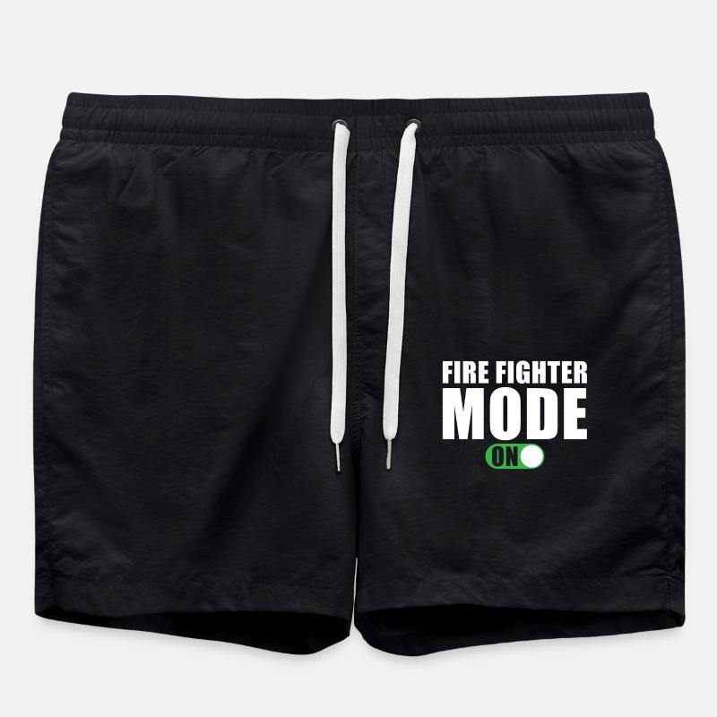 Feuerwehrmann Modus Ein - Badeshorts - Schwarz