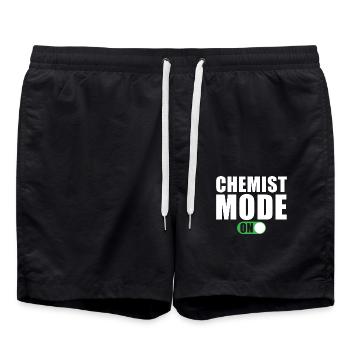 Chemiker Modus Ein - Badeshorts - Schwarz - Vorne - AI Model Male 185 light (185cm)