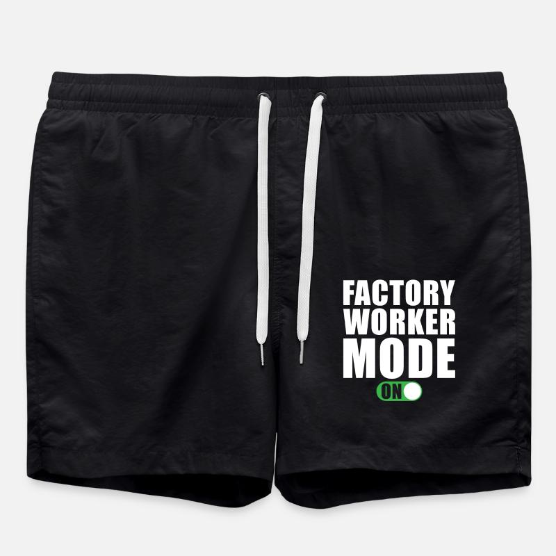 Fabrikarbeiter modus Ein - Badeshorts - Schwarz
