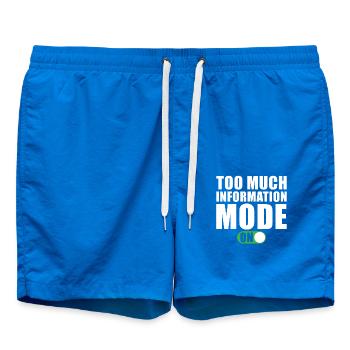 Zu Viele Informationen Modus Ein - Badeshorts - Cobalt blue - Vorne