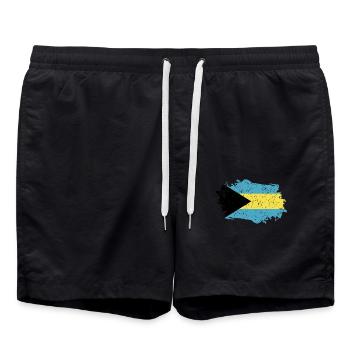 Bahamas Flag Grunge Bahamas Flag - Short de bain - noir - Devant - AI Model Male 185 light (185cm)