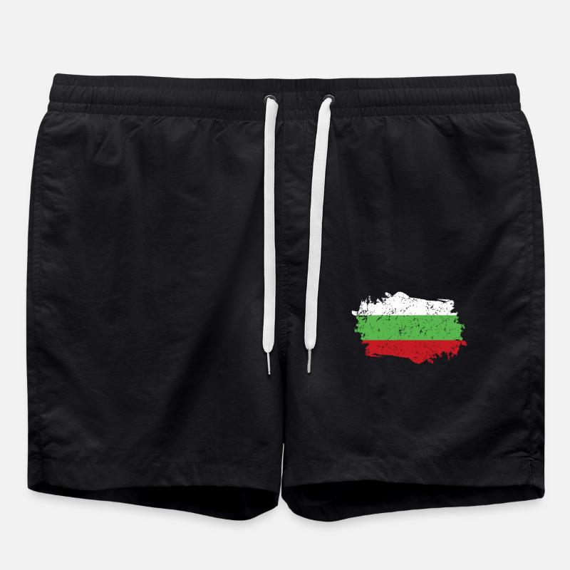 Bulgarie Drapeau Grunge Bulgarie Drapeau - Short de bain - noir