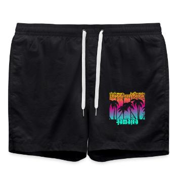Winnifred Beach Jamaïque - Short de bain - noir - Devant - AI Model Male 185 light (185cm)