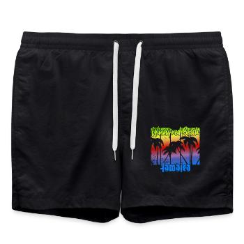 Winnifred Beach Jamaïque - Short de bain - noir - Devant - AI Model Male 185 light (185cm)