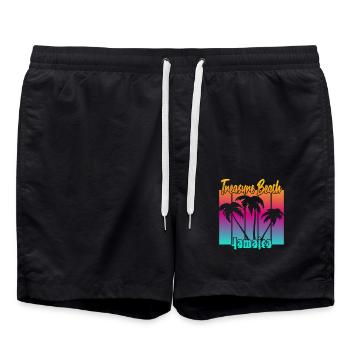 Treasure Beach Jamaica - Swim Trunks - black - Front - AI Model Male 185 light (185cm)