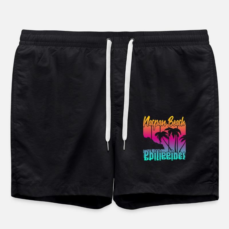 Nacpan Beach Philippines - Badeshorts - Schwarz
