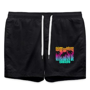 Winnifred Beach Jamaïque - Short de bain - noir - Devant - AI Model Male 185 light (185cm)